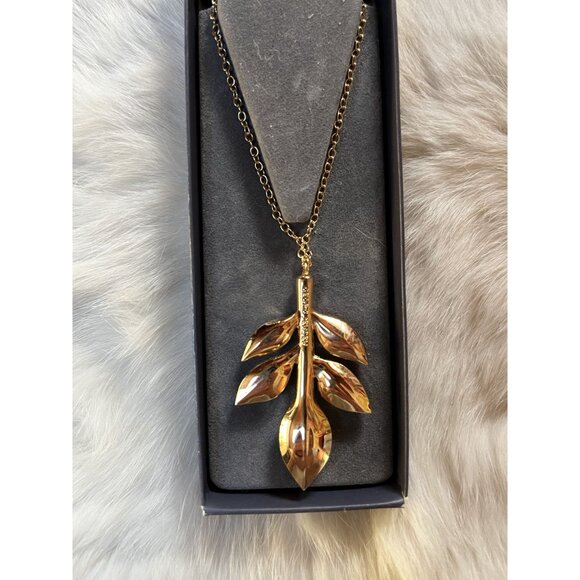 Georg Jensen Magnolia leaf Pendant + Chain Ornament 2016 Helena Rohner Denmark - Picture 3 of 6